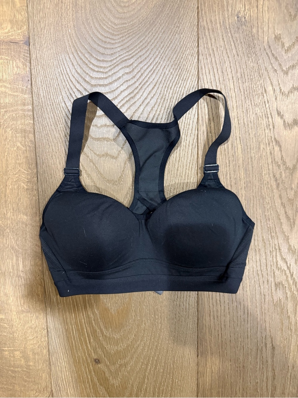 Victoria's Secret Black Padded Racerback Sports Bra - 32C